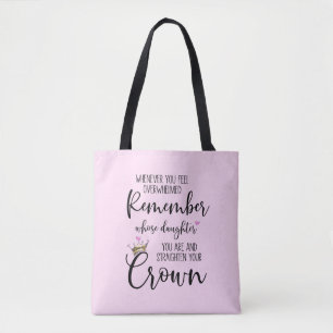 Tote Bag Renforcer votre inspiration de la Couronne Encoura