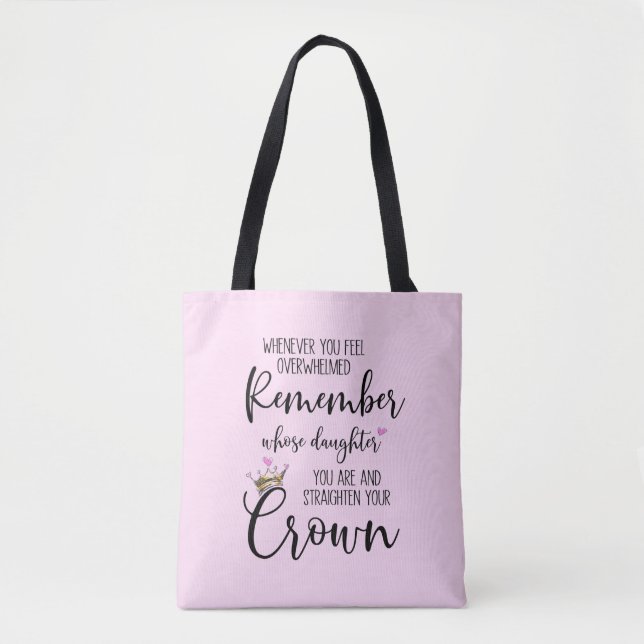 Tote Bag Renforcer votre inspiration de la Couronne Encoura (Devant)