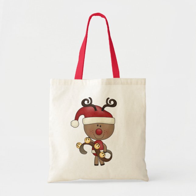 Tote Bag Renne de Rudy avec Bells (Devant)