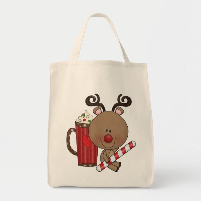 Tote Bag Renne de Rudy avec du cacao (Devant)
