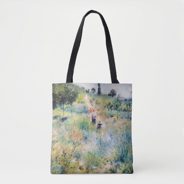 Tote Bag Renoir - Chemin menant à travers l'herbe haute (Devant)