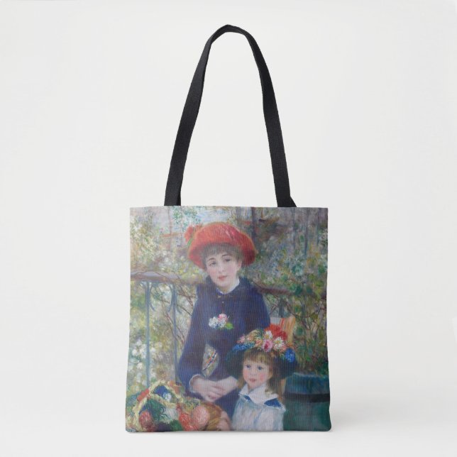 Tote Bag Renoir Deux Soeurs Terrasse Français Impressionnis (Devant)