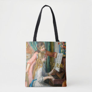 Tote Bag Renoir Girls at the Piano Impressionism Painting