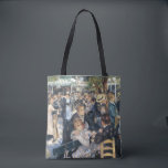 Tote Bag Renoir Moulin Danse Galette Party<br><div class="desc">Bal du moulin de la Galette est une peinture de 1876 de l'artiste français Pierre-Auguste Renoir. Il présente un dimanche après-midi au Moulin de la Galette à Montmartre, à Paris, où des Parisiens du XIXe siècle habillés pour aller danser, boire et manger des galettes. Il s'agit d'une célèbre peinture impressionniste...</div>