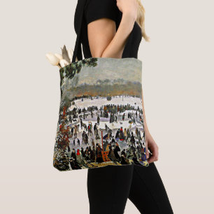 Tote Bag Renoir - Skaters dans le Bois de Boulogne-1868