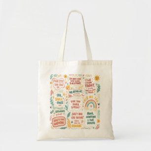 Tote Bag Répandre l'amour : Doodle Art Prints avec Upliftin