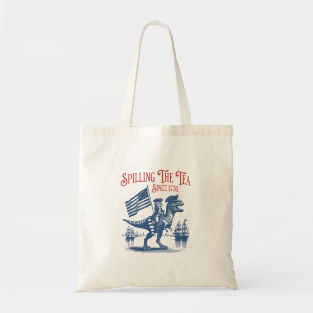 Tote Bag Répandre le thé depuis 1773 Citation mignonne (Devant)