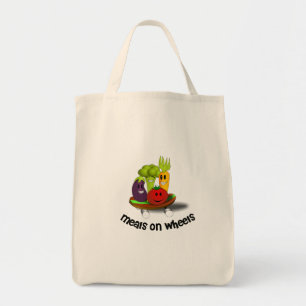 Tote Bag Repas drôles sur des roues