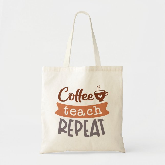 Tote Bag Répétition de l'enseignement du café (Devant)