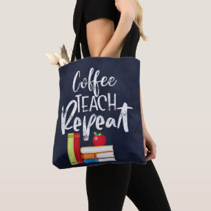 Tote Bag Répétition de l'enseignement du café
