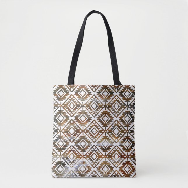 Tote Bag Répétition géométrique, arrière - plan texturé (Devant)