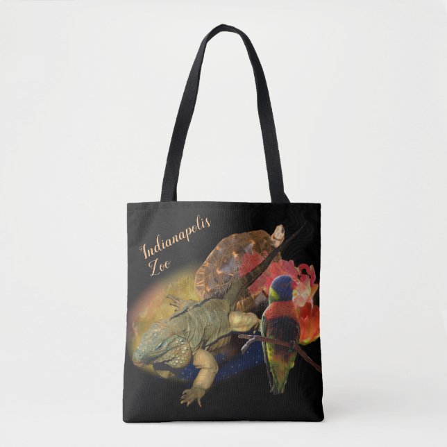 Tote Bag Reptiles et oiseaux du zoo d'Indianapolis (Devant)
