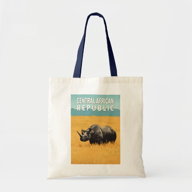 Tote Bag République centrafricaine Illustration Art Voyage (Devant)