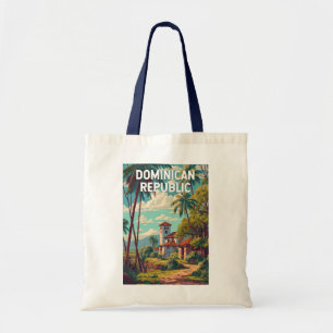 Tote Bag République dominicaine Illustration Art de voyage