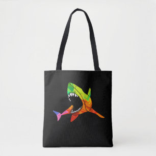Tote Bag Requin coloré