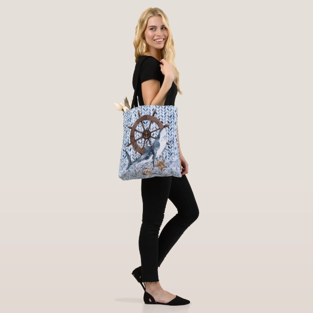 Tote Bag Requin et volant du navire (Sur le modèle)