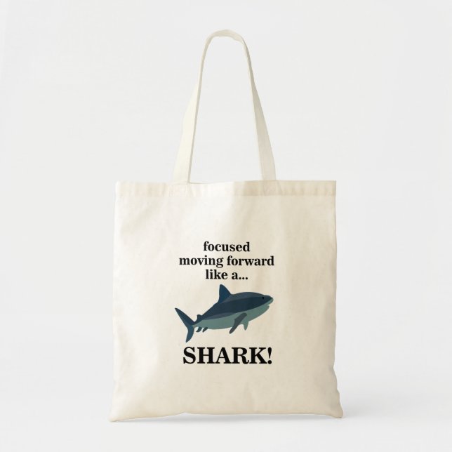 Tote Bag Requin Orienté Vers L'Avant Comme Un Requin (Devant)