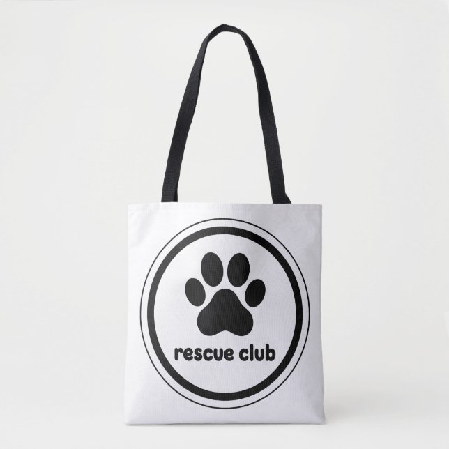 Tote Bag Rescue Club – United by Paws (Devant)