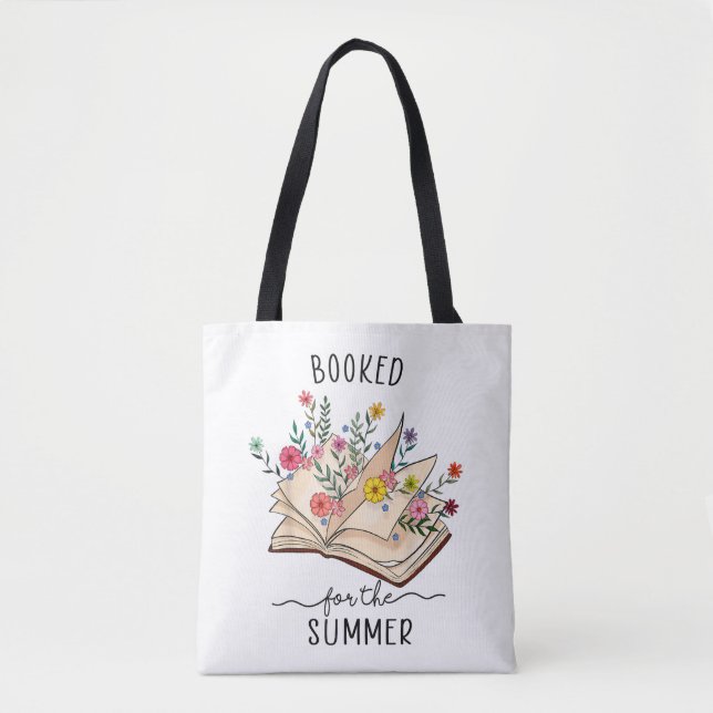Tote Bag Réservé Pour L'Été Lecture Bibliothécaire Lire Wil (Devant)