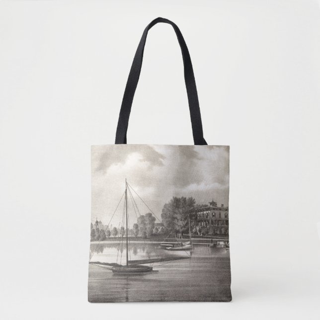 Tote Bag Résidence de Joseph Francis, la rivière de Tom, NJ (Devant)