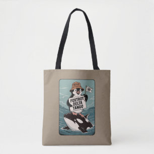 Tote Bag Résister à l'activisme des manchots Vintage Protes