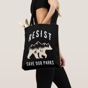 Tote Bag Résistez À Sauver Nos Parcs Allah Les Parcs Nation