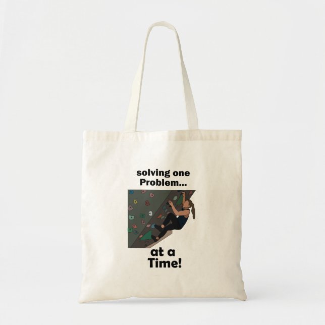 Tote Bag Résolveur de Problèmes de Bouldering Fête d'Escala (Devant)