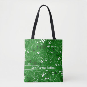Tote Bag résoudre vos propres problèmes mathématiques drôle
