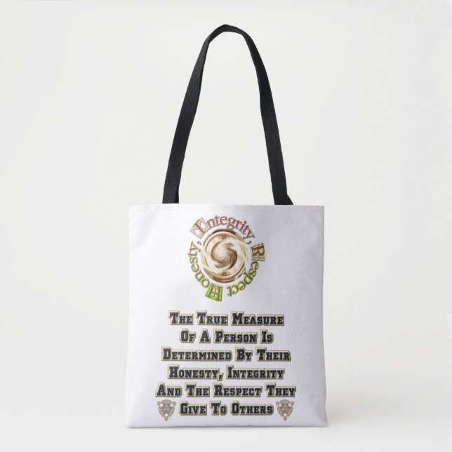 Tote Bag Respect de l'intégrité honnêteté MXT (Devant)
