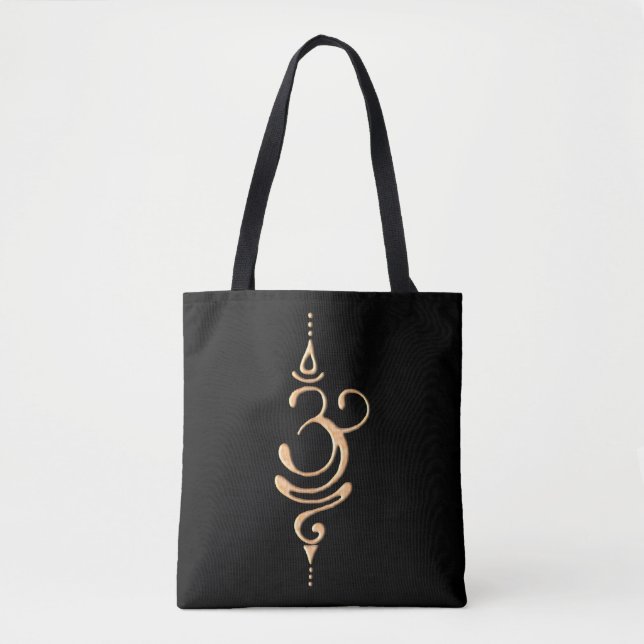 Tote Bag Respirer en or  (Devant)