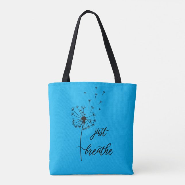 Tote Bag Respirez facilement avec les pissenlits (Dos)