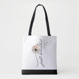 Tote Bag Respirez simplement Papillon Pissenlit Inspiration