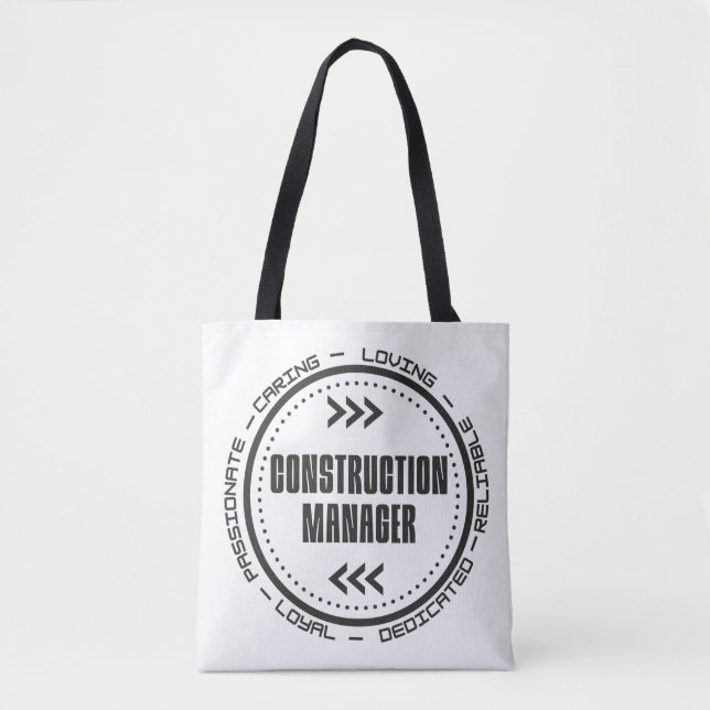 Tote Bag Responsable de la construction (Devant)