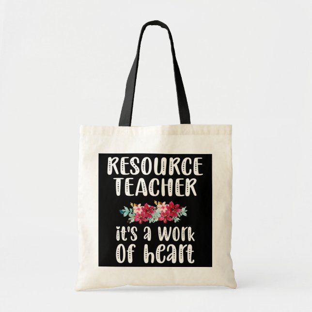 Tote Bag Ressource Cute Enseignant Ressource (Devant)
