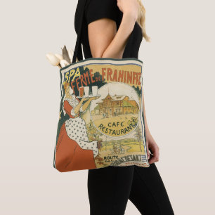 Tote Bag Restaurant et Café Art Nouveau Vintage Bar à Bière