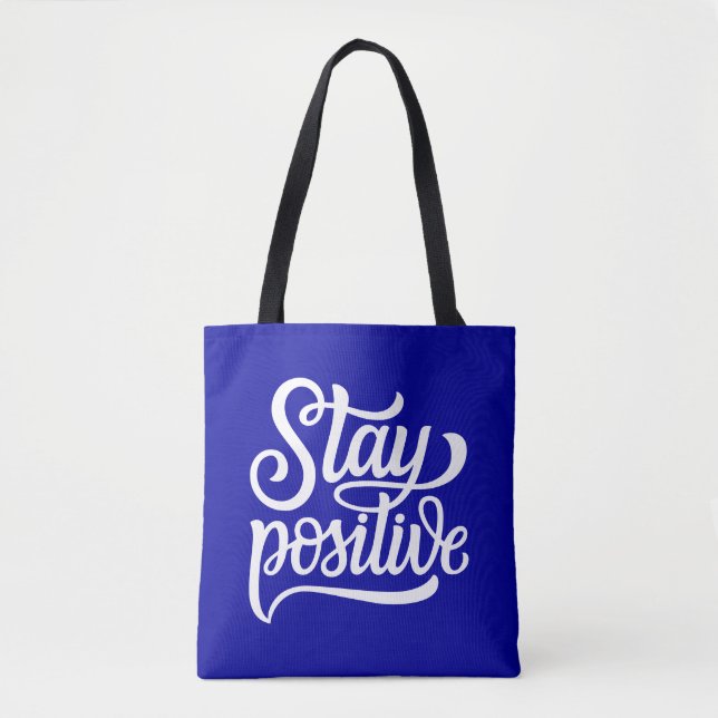 Tote Bag Rester bleu positif (Devant)