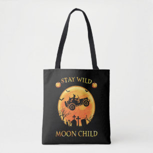 Tote Bag rester sauvage lune enfant pumkins halloween festi