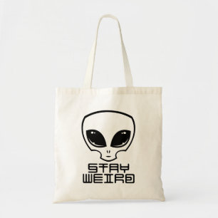 Tote Bag Restez à la tête d'Alien bizarre