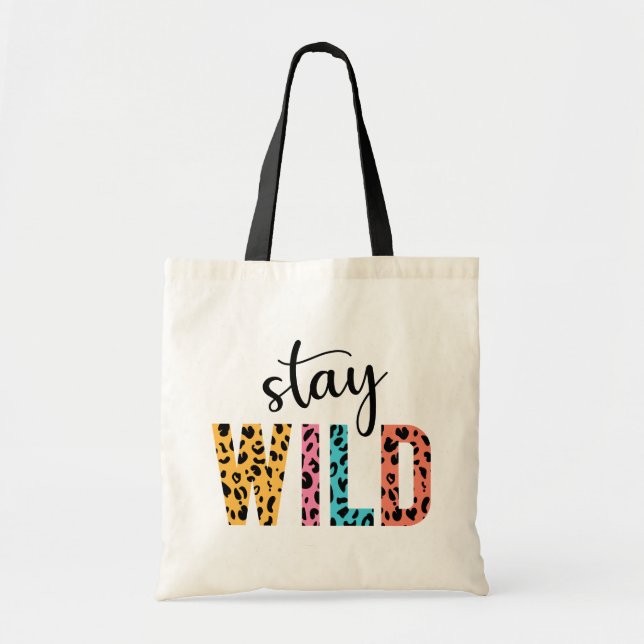 Tote Bag Restez à l'abri (Devant)