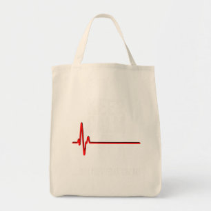 Tote Bag Restez Calme Et Ok Pas Si Calme Drôle Médicale Ecg