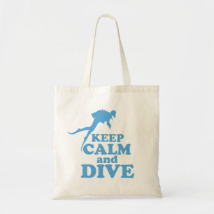 Tote Bag Restez calme et plongez