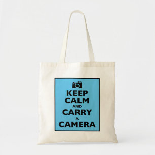 Tote Bag Restez calme et portez une caméra