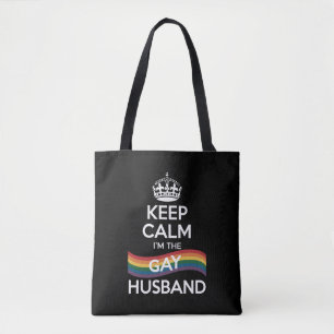 Tote Bag Restez Calme Je Suis Le Mari Gay Femme Papa Fierté