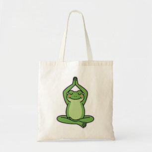 Tote Bag Restez Calme, Restez Froggy - Cute Zen Méditation