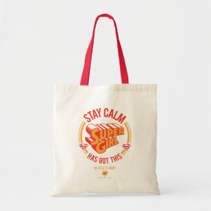 Tote Bag Restez Calme Supergirl a eu ceci