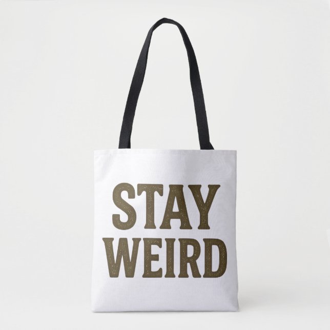 Tote Bag Restez Drôle Vêtements de Rue Rétro  (Devant)