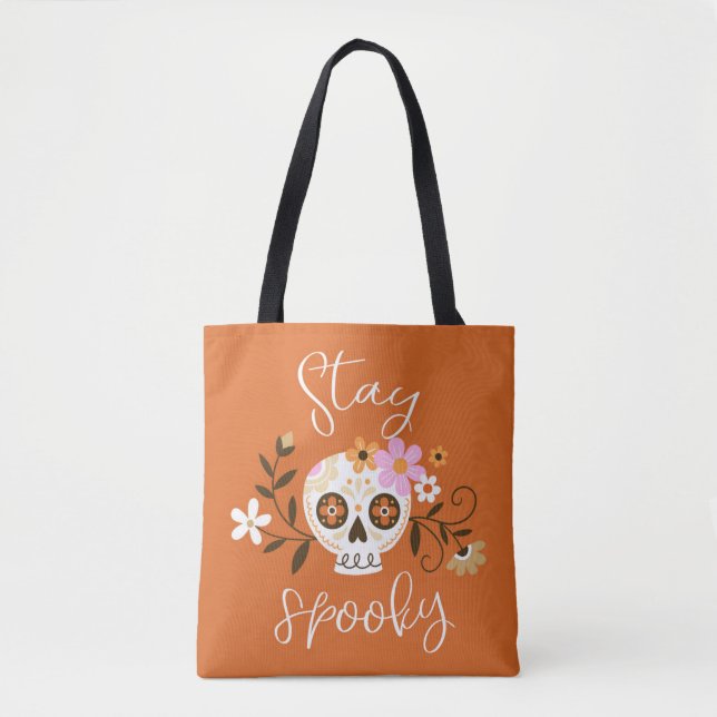 Tote Bag Restez Éffrayant (Devant)