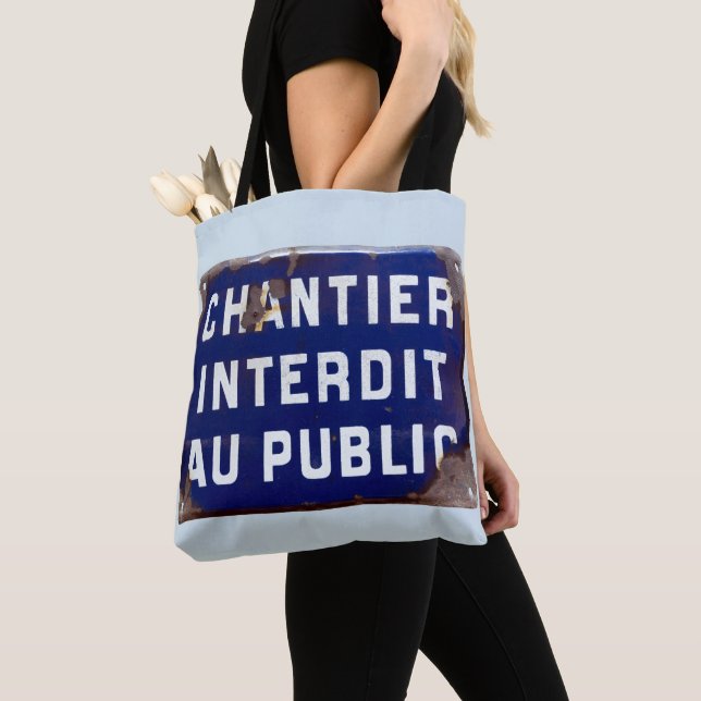 Tote Bag Restez en dehors ! (De près)