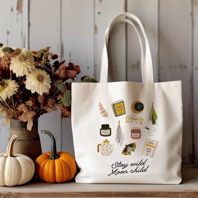 Tote Bag Restez enfant de la lune sauvage (Créateur téléchargé)
