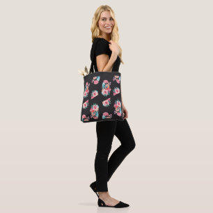 Tote Bag Restez Sauvage Fleurissez et Grandissez Rose Flora